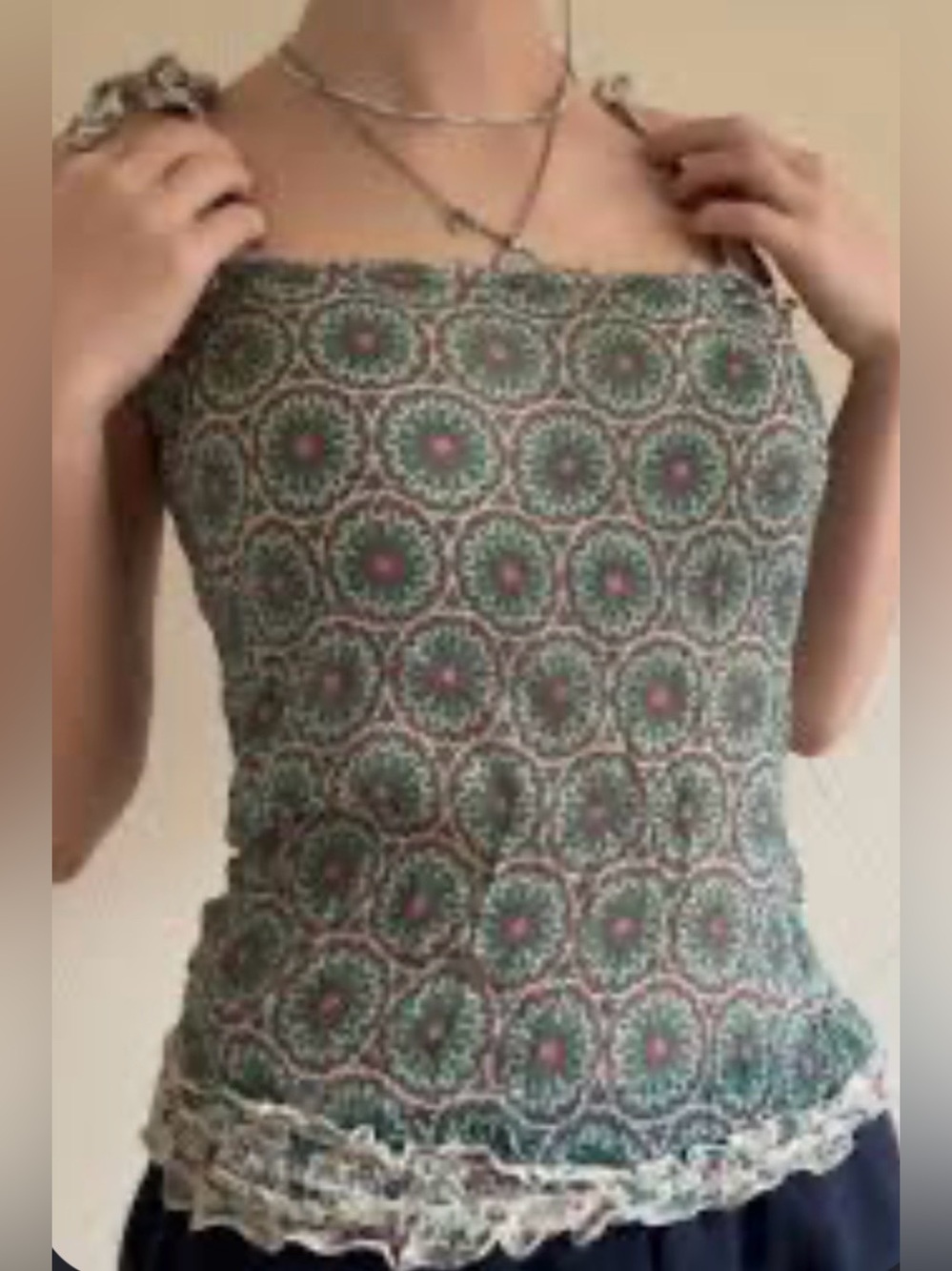 🍥 Vintage Y2K intimissimi Silk Smocked Camisole 🍥